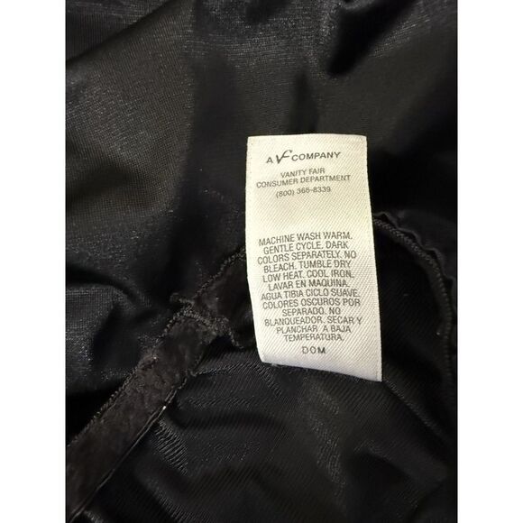 vanity fair black half slip. Classy Slit. Nylon. Women. Sz 2XL - Picture 7 of 11